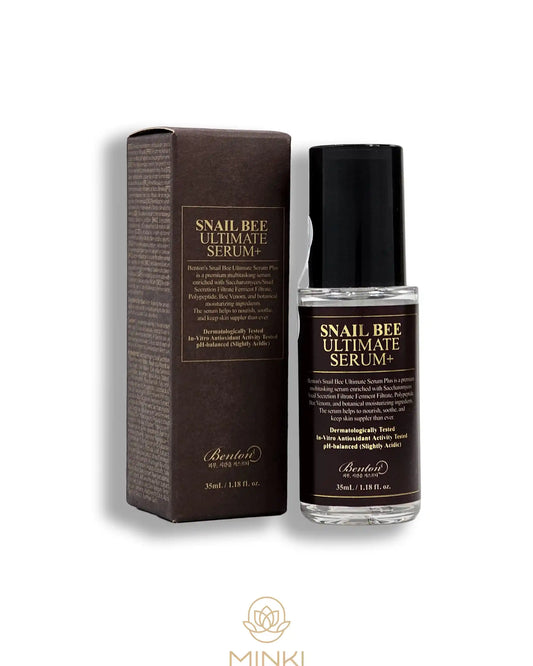 BENTON Snail Bee Ultimate Serum en su envase junto a la caja original