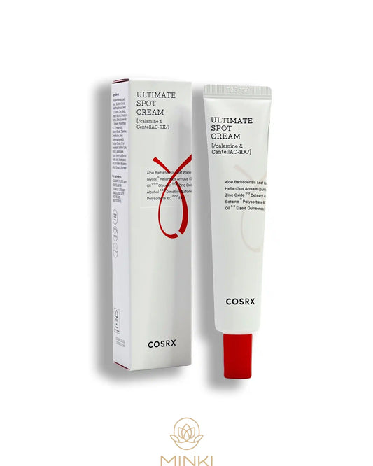 COSRX AC Collection Ultimate Spot Cream en su envase junto a la caja original