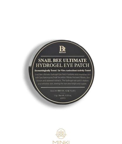 BENTON Snail Bee Ultimate Hydrogel Eye Patch -  Parches de contorno de ojos con baba de caracol y veneno de abeja 60 uds.