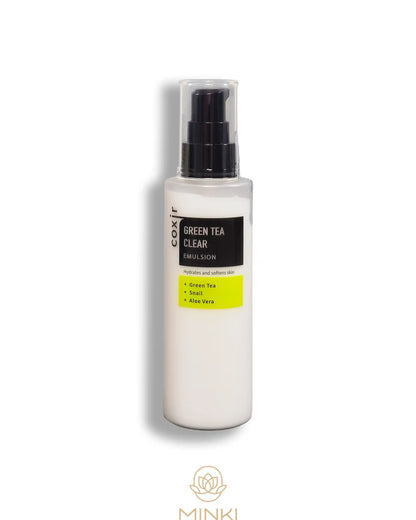 COXIR Green Tea Clear Emulsion - Emulsión hidratante piel grasa 100 ml