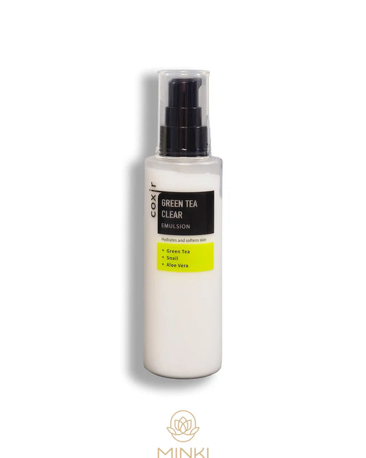 COXIR Green Tea Clear Emulsion - Emulsión hidratante piel grasa 100 ml