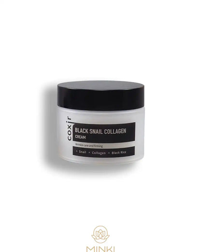 COXIR Black Snail Collagen Cream - Crema antiedad de mucina y colágeno 50 ml