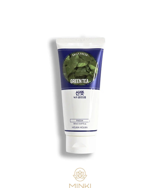 HOLIKA HOLIKA Daily Fresh Green Tea Cleanser - Espuma limpiadora de té verde 150 ml