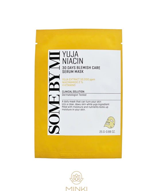 SOME BY MI Yuja Niacin Blemish Serum Mask - Mascarilla de vitamina C 21 ml