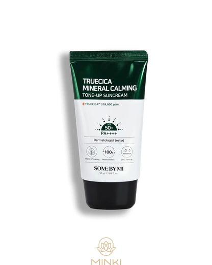 SOME BY MI TrueCICA Mineral Calming Tone-Up Suncream SPF50+/PA++++ - Protector solar de base mineral 50 ml
