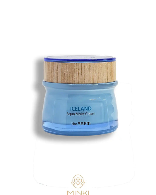 THE SAEM Iceland Aqua Moist Cream - Crema nutritiva con agua mineral islandesa 60 ml