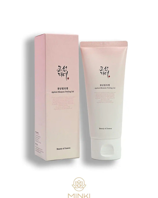 BEAUTY OF JOSEON Apricot Blossom Peeling Gel en su envase junto a la caja original
