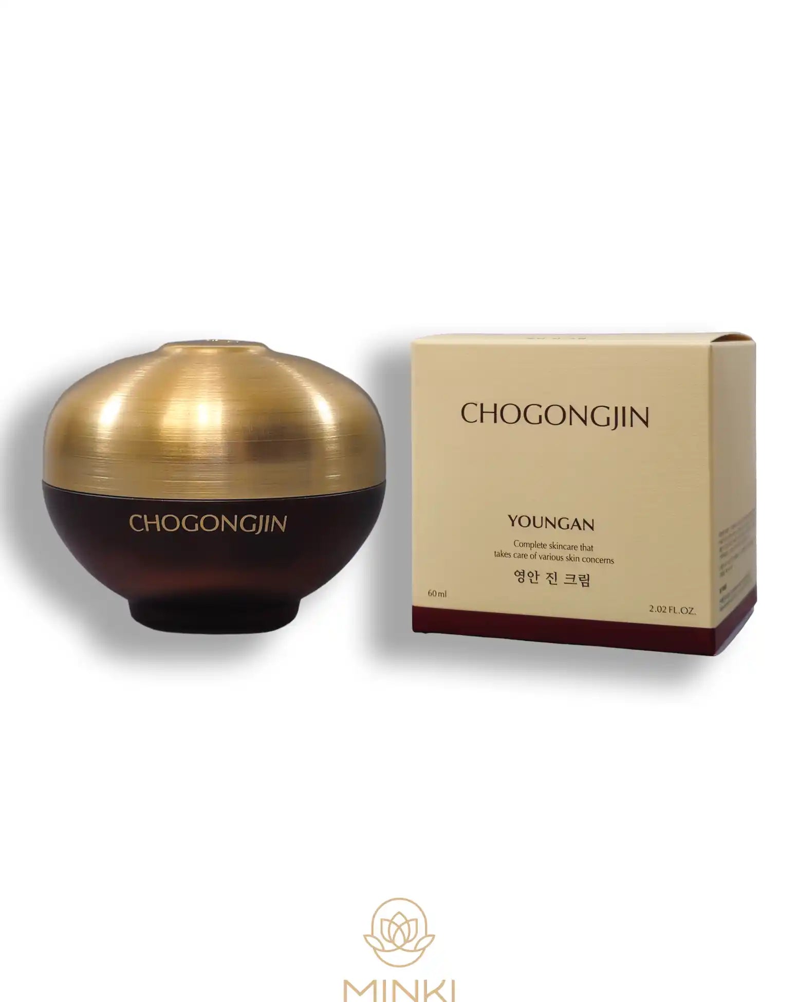 MISSHA Chogongjin Youngan Jin Cream en su envase junto a la caja original