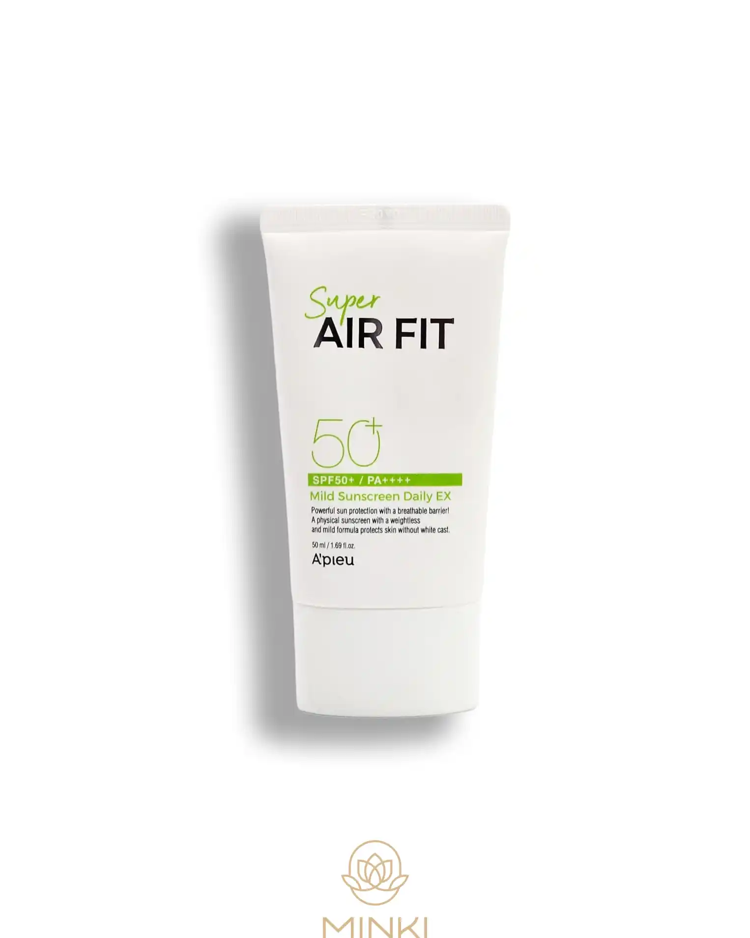 Protector solar A'pieu Super Air Fit Mild SPF50+ textura ligera y calmante