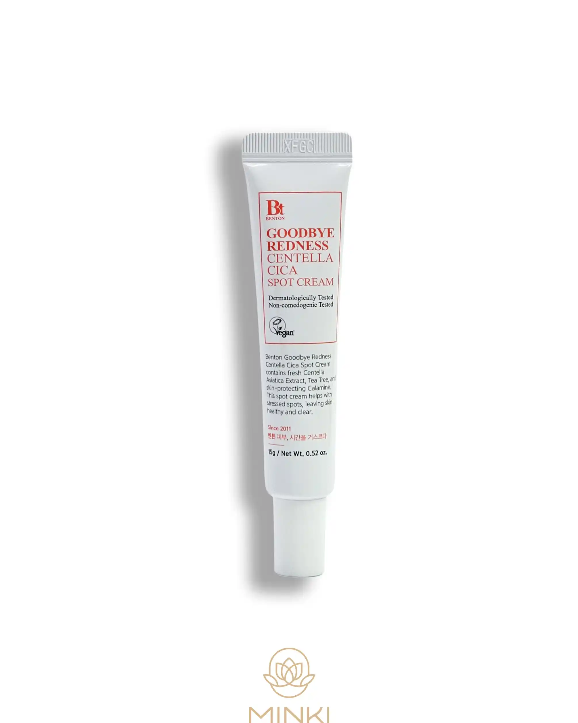 Crema antirojeces BENTON Goodbye Redness Centella Spot Cream, calmante con centella asiática para piel sensible