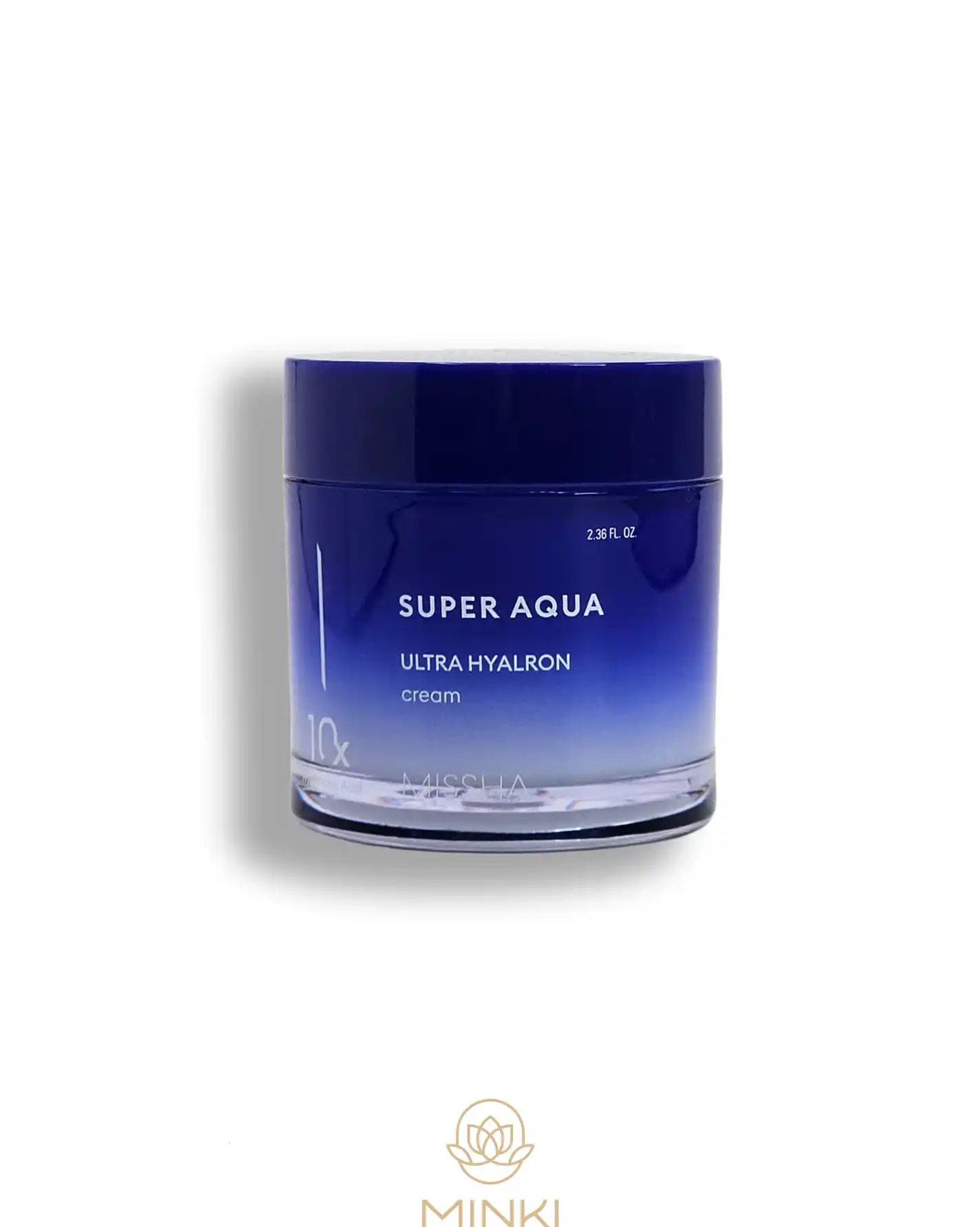 Crema ácido hialurónico y niacinamida MISSHA Super Aqua Ultra Hyalron, hidratante antiedad para piel seca y deshidratada
