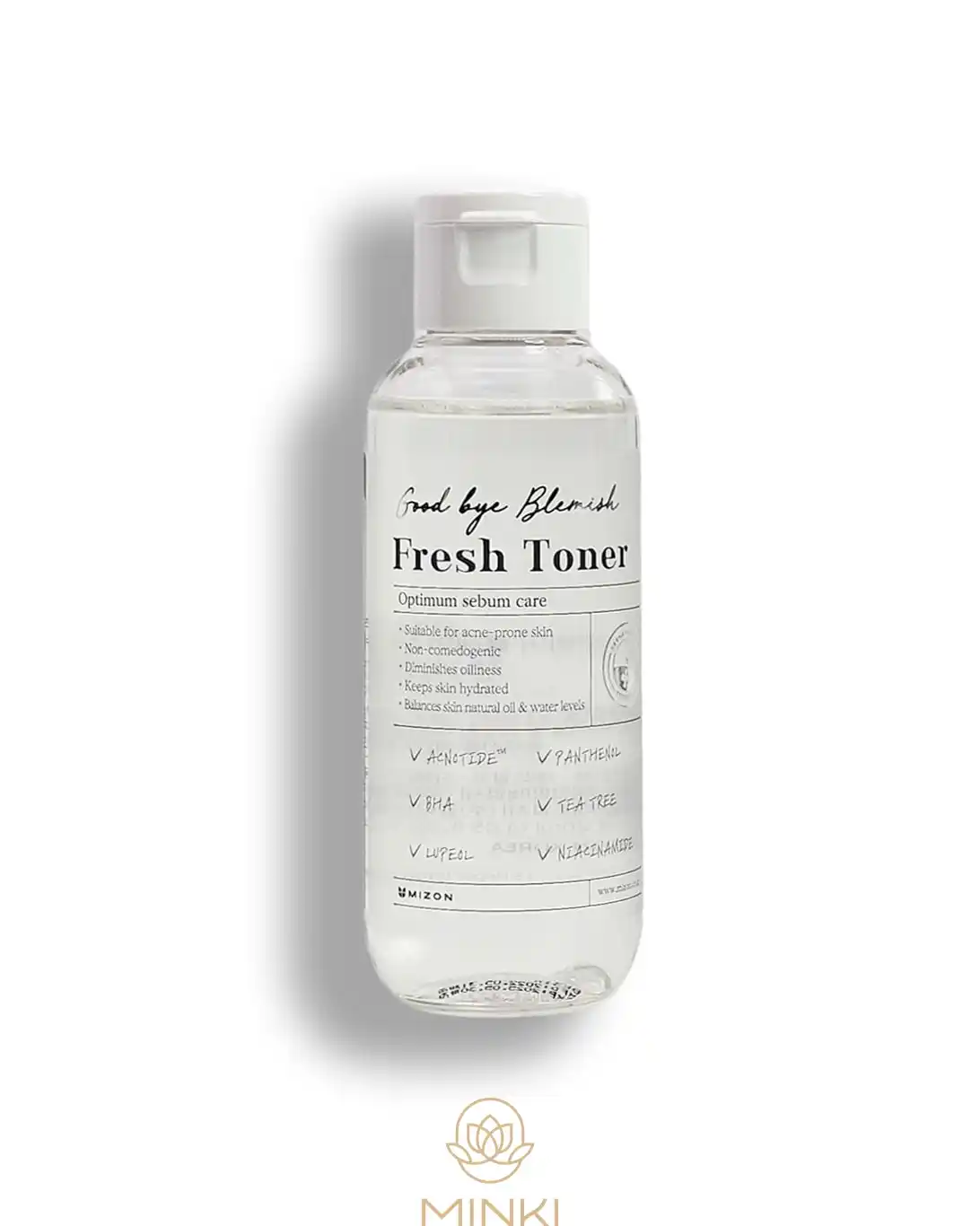 Tónico para acné MIZON Good Bye Blemish, controla el sebo y reduce imperfecciones