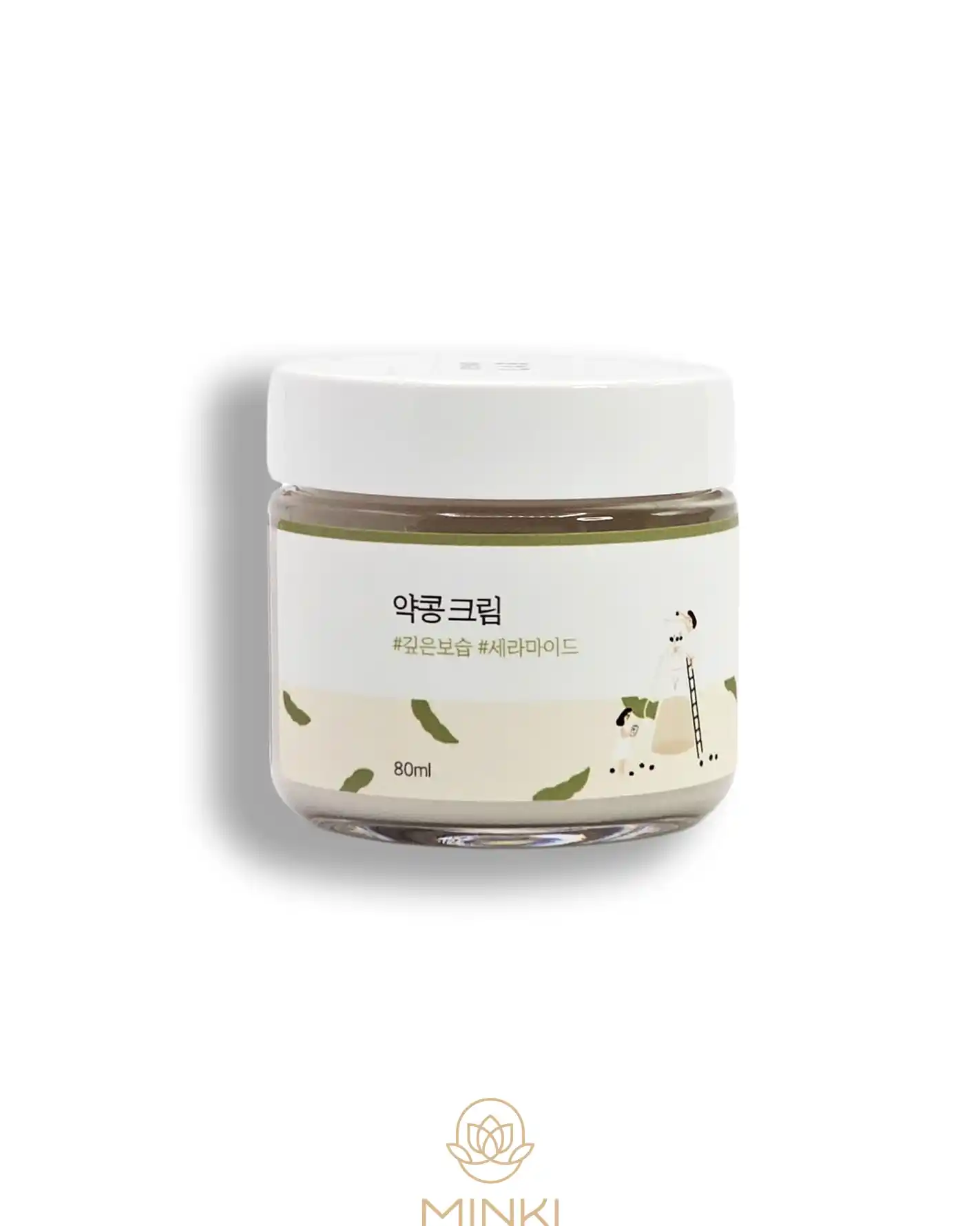 Crema hidratante de soja ROUND LAB Soy Bean Nourishing Cream, hidratante y antiedad para piel seca y madura