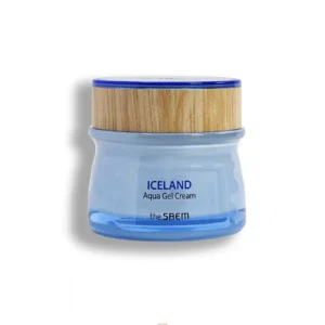 Iceland Aqua Gel Cream THE SAEM, crema en gel hidratante con agua de glaciar para piel mixta,grasa y seca
