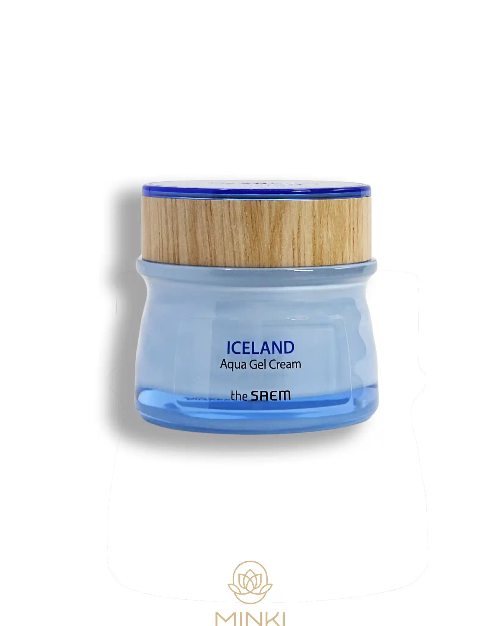 Iceland Aqua Gel Cream THE SAEM, crema en gel hidratante con agua de glaciar para piel mixta,grasa y seca