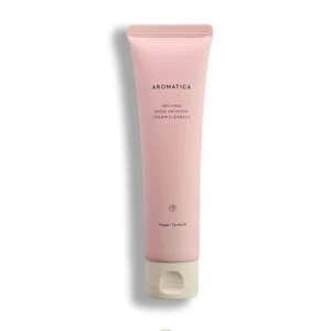Limpiador facial para piel seca con rosa damascena de AROMATICA