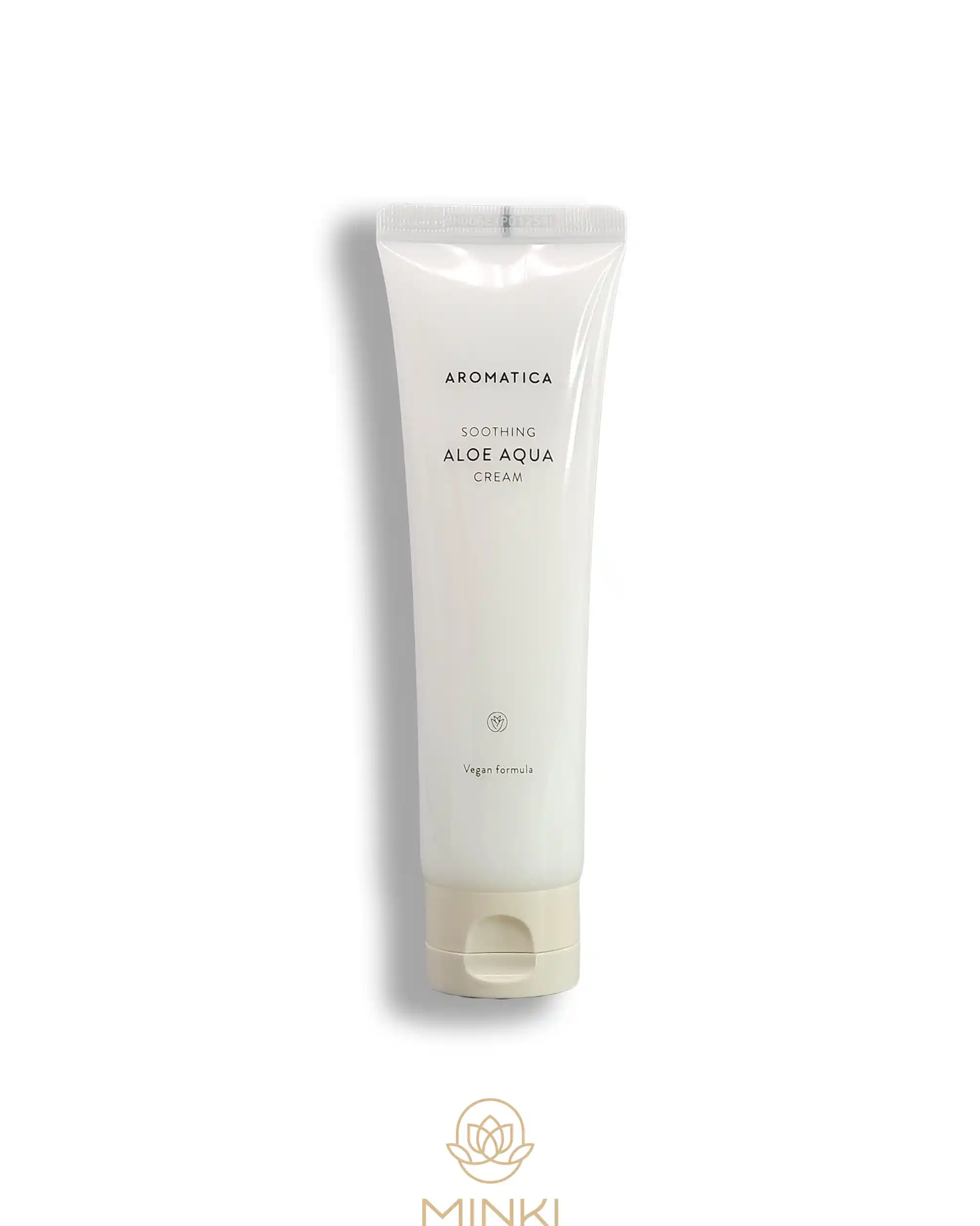 Crema de aloe vera AROMATICA Soothing Aloe Aqua Cream, hidratante orgánica y calmante para piel sensible