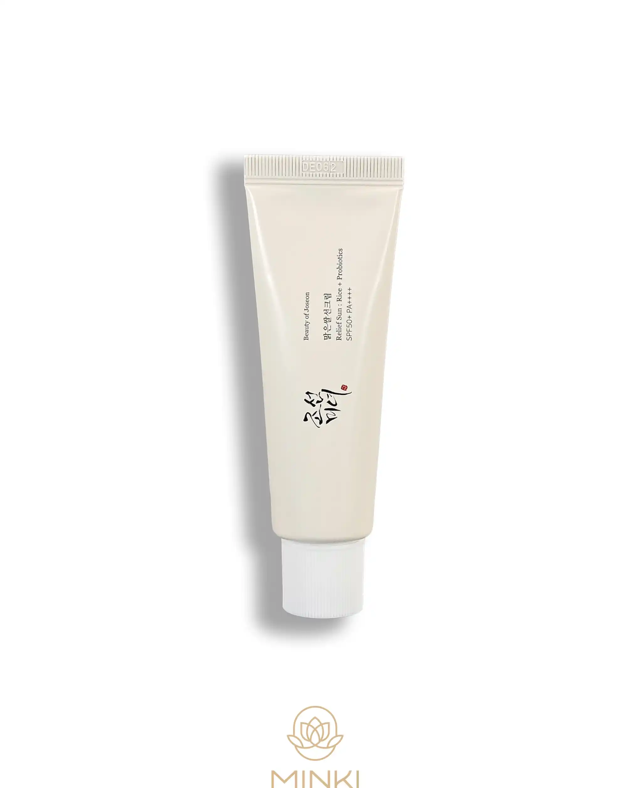 Beauty of Joseon sunscreen Relief Sun Rice & Probiotics SPF50+ textura ligera y sin residuo blanco