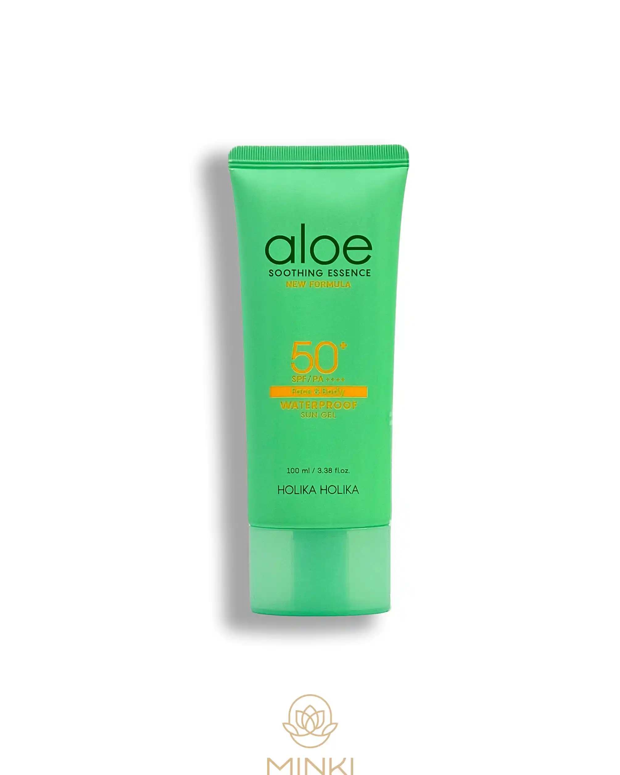 Protector solar con aloe vera HOLIKA HOLIKA Aloe Waterproof Sun Gel SPF50+ hidratante y calmante