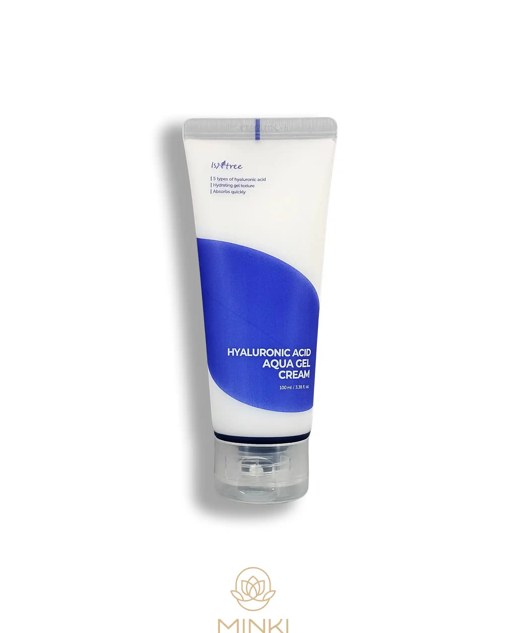Ácido hialurónico en crema ISNTREE Hyaluronic Acid Aqua Gel, hidratante facial ligera