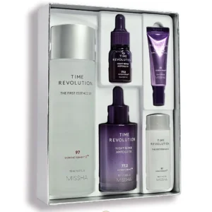 Missha Time Revolution Night Repair Set 5X, rutina antiedad y rejuvenecedora