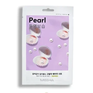 Mascarilla facial iluminadora coreana Missha con extracto de perla